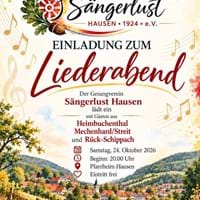 Gesangsverein: Liederabend